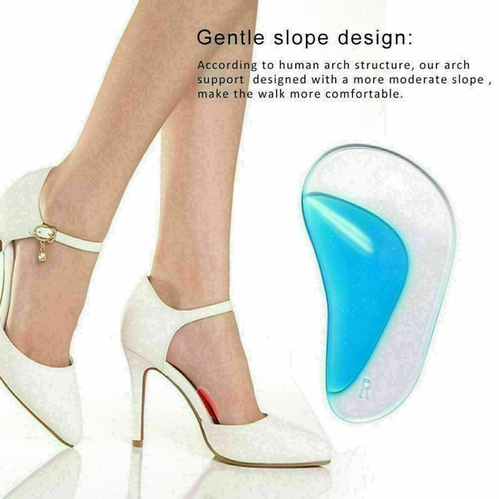 (Adults) Arch Support Flat Feet Foot Fallen Insole Heel