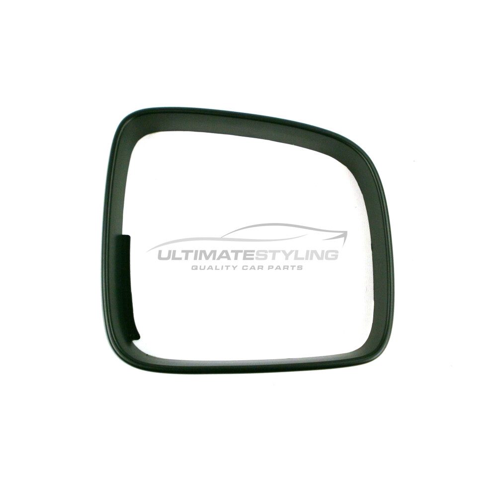 Volkswagen Caddy Mk3 Van 6/2015-> Wing Mirror Trim Textured Drivers Side (Rh) Black 5054808146670