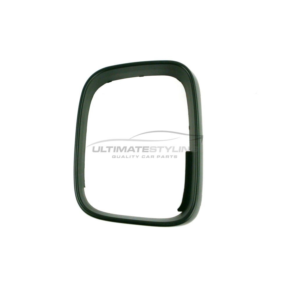 Volkswagen Caddy Mk3 Van 6/2015-> Wing Mirror Trim Textured Passenger Side (Lh) Black 5054808146687