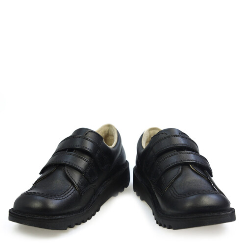 KicKers (UK 1) Kickers Juniors Kick Lo Velcro Black/Black 1