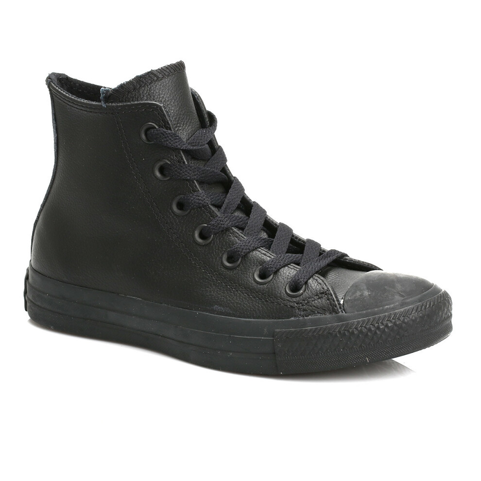 (UK 12) Converse All Star Unisex Black Monochrome