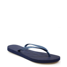 (UK 6-7) Havaianas Slim Women Navy Blue Rubber Flip Flops