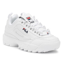 (UK 8) Fila Disruptor II Premium Womens White Trainers