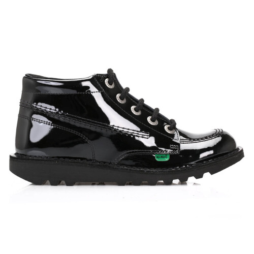 KicKers (UK 5) Kickers Kick Hi W Core Black Patent Boots 1