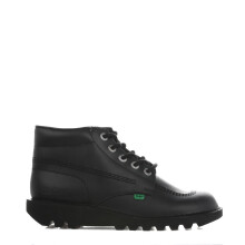 (UK 11) Kickers Kick Hi Core Mens Black Leather Ankle Boots