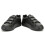 KicKers (UK 7) Kickers Black Leather Tovni Trip Trainers 4