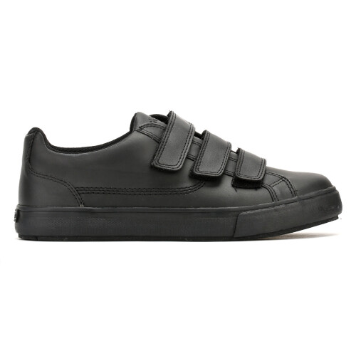 KicKers (UK 7) Kickers Black Leather Tovni Trip Trainers 2