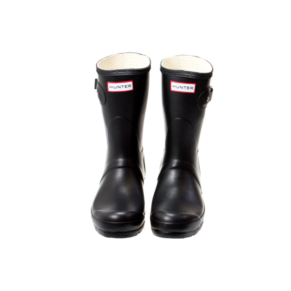 (UK 3) Hunter Womens Black Original Short Wellington Boots