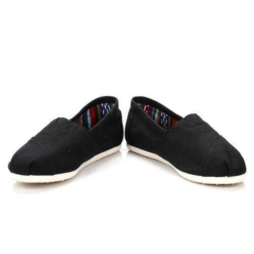 Toms (UK 3) TOMS Womens Black Canvas Classic Espadrilles 1