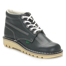 (UK 6.5) Kickers Mens Kick Hi Core Navy/Natural Leather Boots