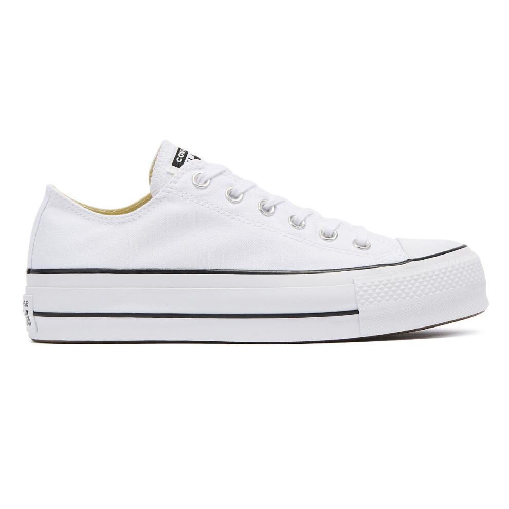 (UK 4) Converse Chuck Taylor All Star Lift Womens White Ox Trainers