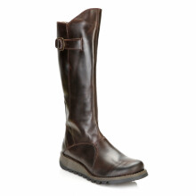 (UK 8) Fly London Womens Dark Brown Mol 2 Leather Boots