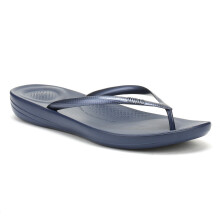 (UK 7) FitFlop Womens Midnight Navy iQushion Ergonomic Flip Flops