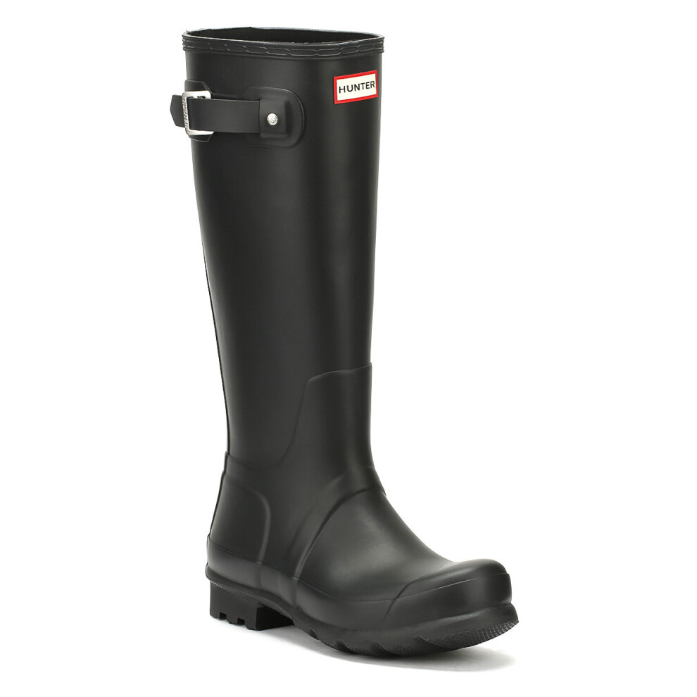 (UK 10) Hunter Original Mens Black Tall Wellington Boots