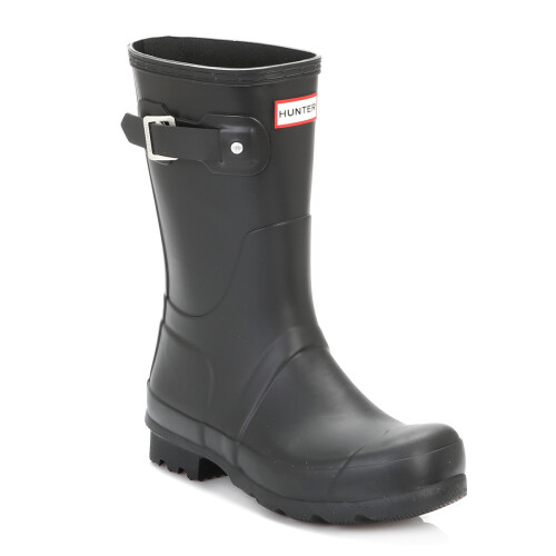 Hunter (UK 8) Hunter Original Mens Black Short Wellington Boots