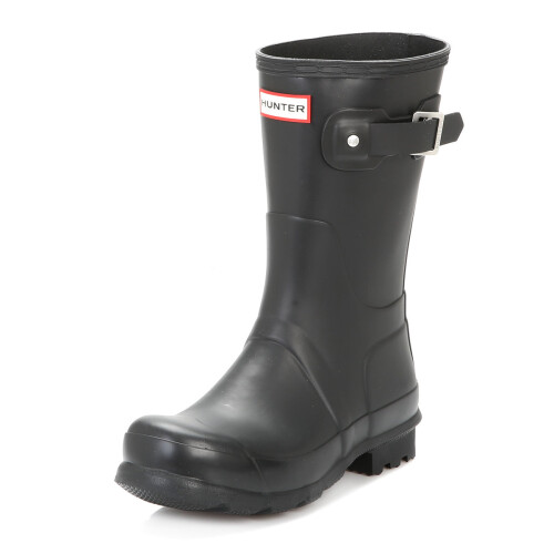 Hunter (UK 8) Hunter Original Mens Black Short Wellington Boots 1