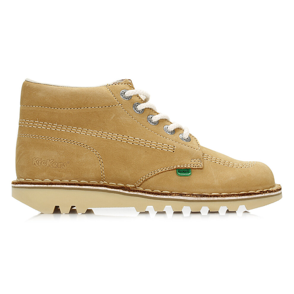 (UK 3) Kickers Kick Hi Womens Tan / Natural Nubuck Boots