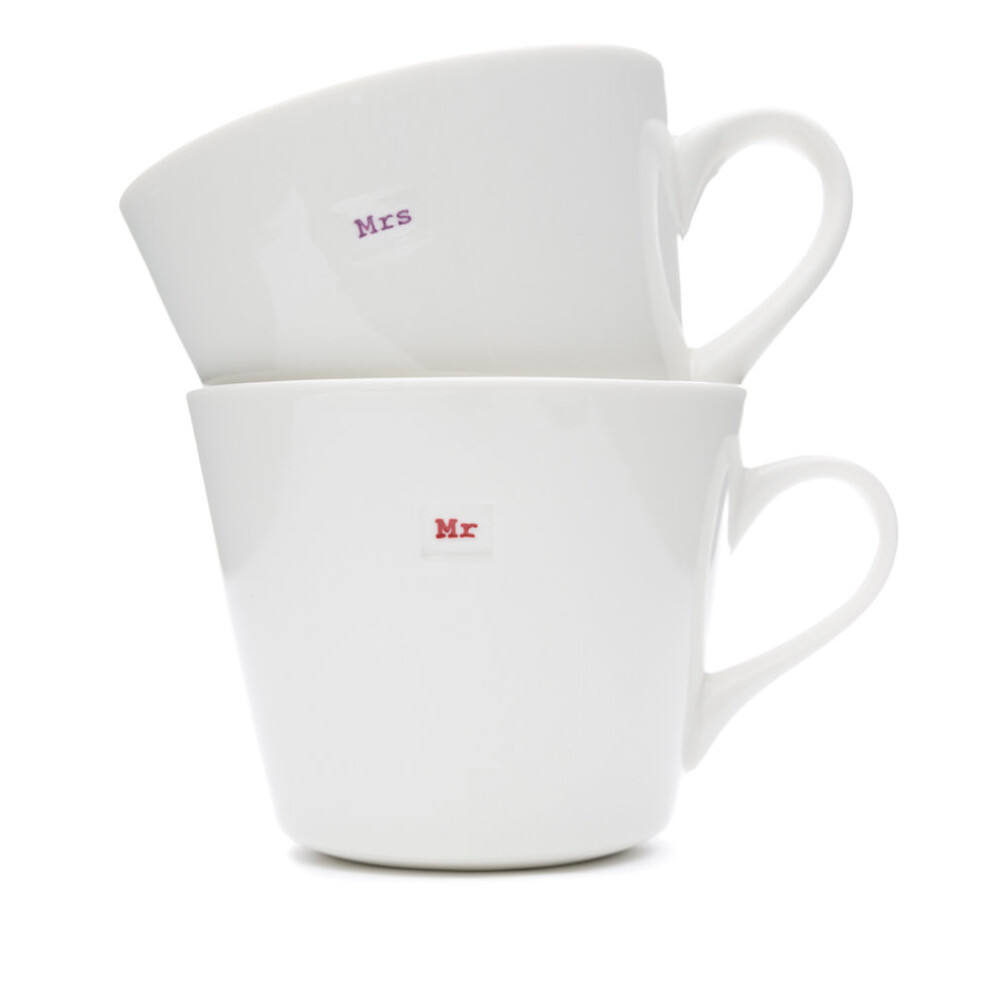 Keith Brymer Jones Bucket Mug Set, Mr and Mrs