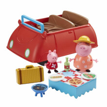 Peppa Pig - Peppa's Deluxe Big Red Car (6921) with Picnic Set, Figures & Sound Steering Wheel