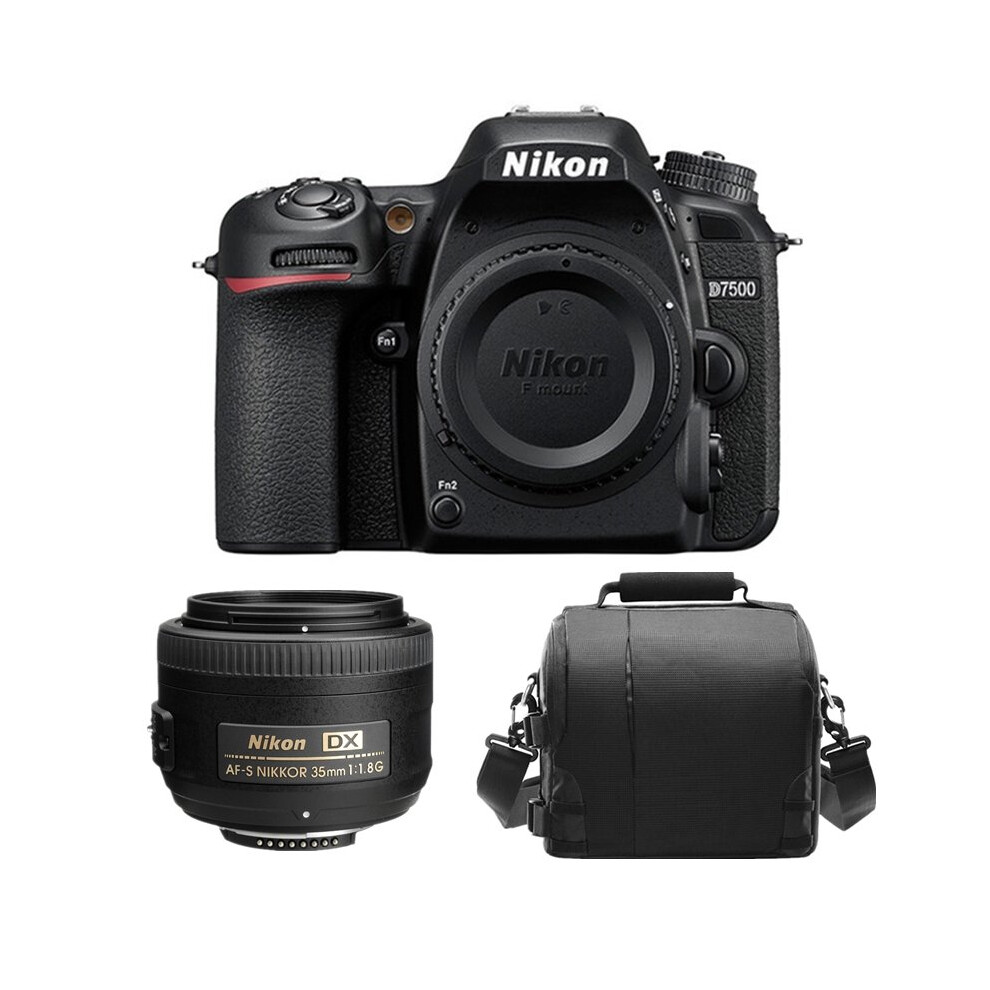 NIKON D7500 + AF-S 35MM F1.8G DX + camera Bag