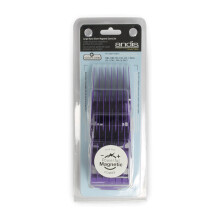 Andis 66320 Magnetische 4-delige Kam Set - Voor Haar Knippen & Verzorging - Maten 5, 6, 7, 8 (5/8", 3/4", 7/8", 1") - Groot, Paars