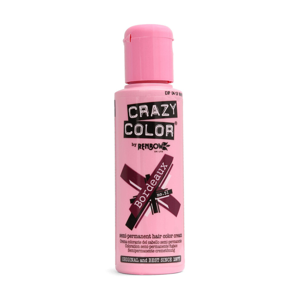 Renbow Crazy Color Cream No.51 Bordeaux Semi-Permanent 100Ml