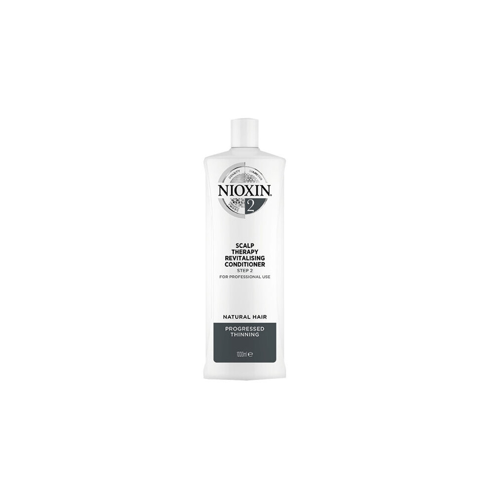Nioxin System 2 Scalp Therapy Revitalizing Conditioner for Natural Hair with Progressed Thinning 1000ml