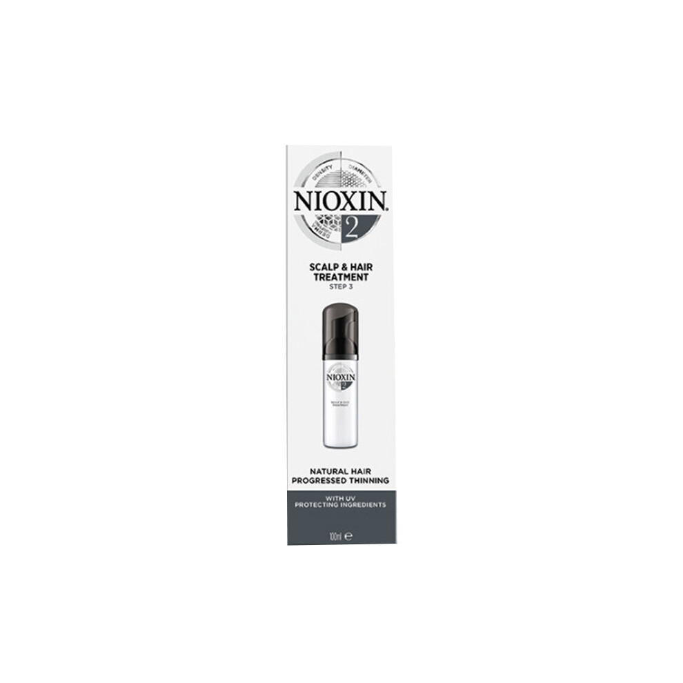 Nioxin System 2 Scalp & Hair Treatment for Natural Hair with Progressed Thinning 100ml
