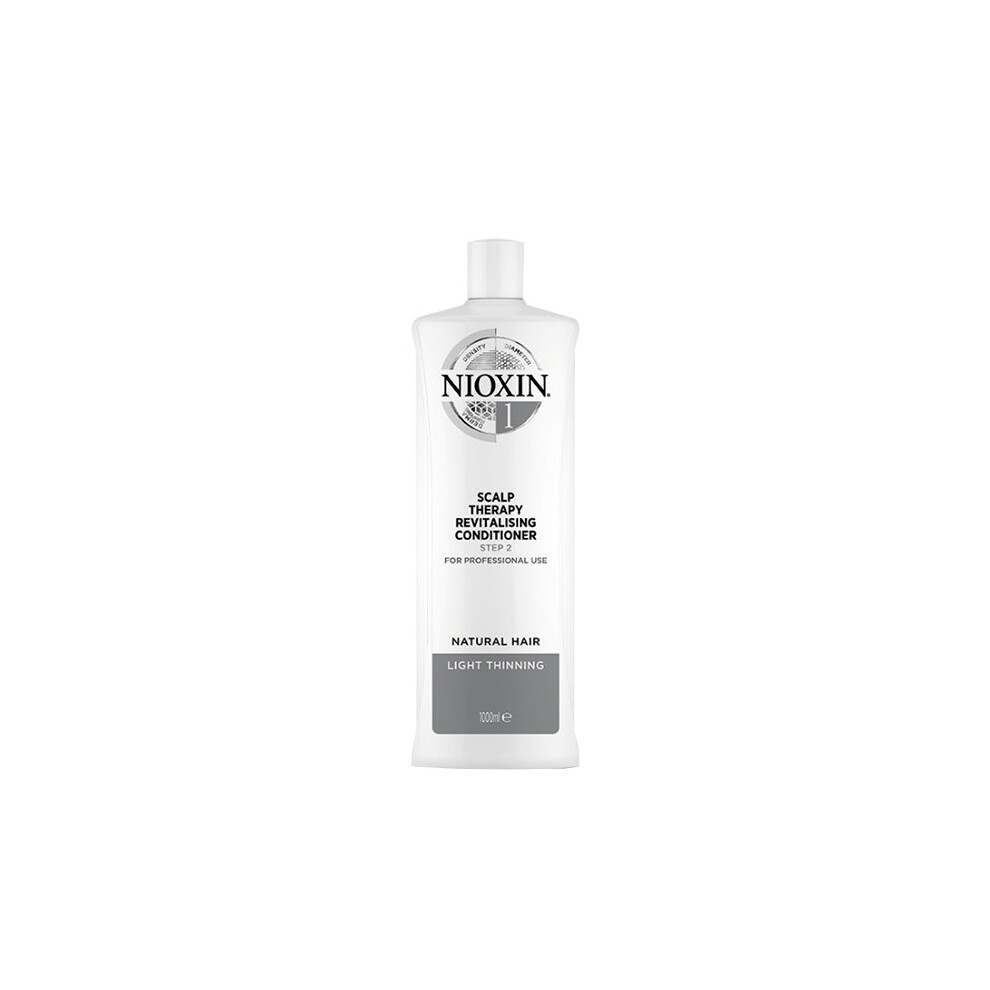 Nioxin System 1 Scalp Therapy Revitalizing Conditioner for Natural Hair with Light Thinning 1000ml