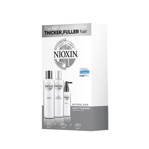 Nioxin Nioxin System 1- 3 Part Kit for Natural Hair with Light Thinning