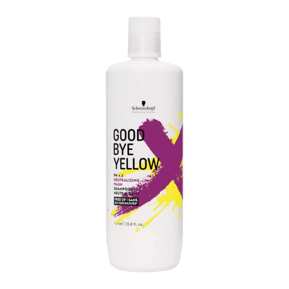 Schwarzkopf Goodbye Yellow pH 4.5 Neutralizing Wash Shampoo 1000ml