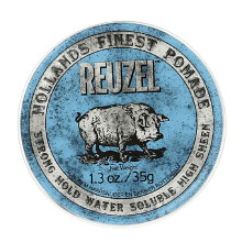 Blaue wasserlösliche Pomade mit starkem Halt von Reuzel für Männer – 1,3 oz Pomade