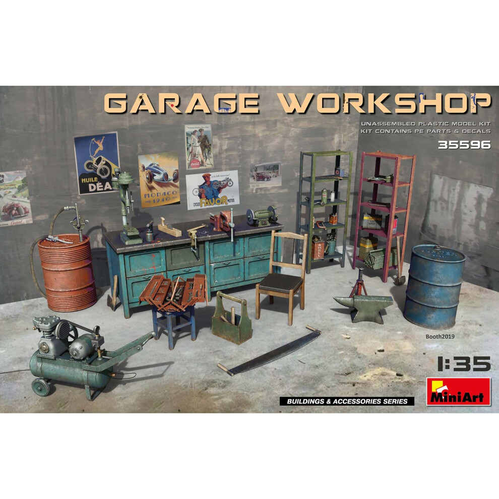 MIN35596 - Miniart 1:35 - Garage Workshop