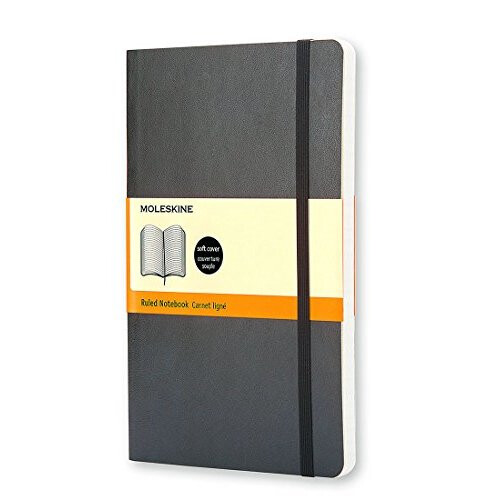 CARNET LINIE GROSSFORMAT MIT WEICHEM EINBAND SCHWARZ