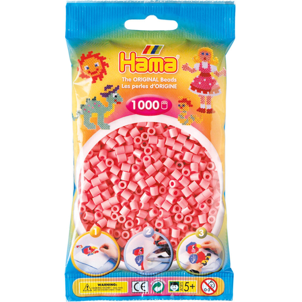 Hama Beads 1000 Bead Pack Pink   06