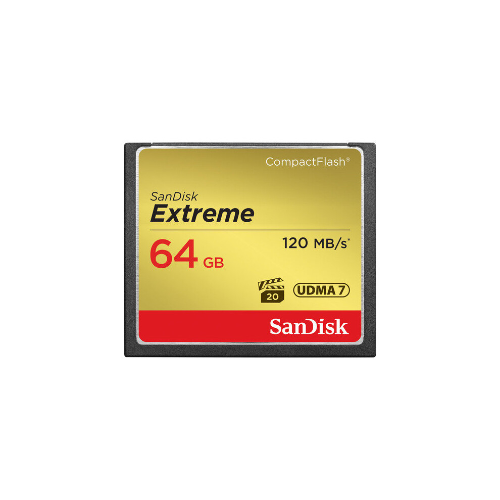 SanDisk 64 GB Extreme CompactFlash Memory Card SDCFXS-064G-A46