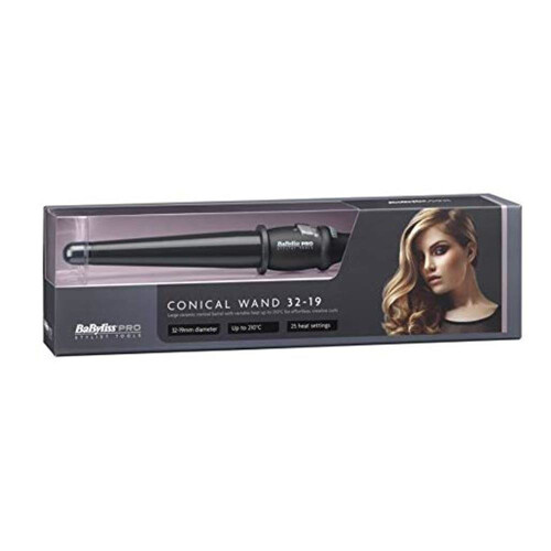 BaByliss BaByliss Pro Dial a Heat Κωνικό ραβδί 32-19mm με 25 ρυθμίσεις θερμοκρασίας Μαύρο 2