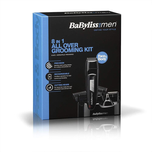 BaByliss 7056CU 8-In-1 All Over Cordless Rechargeable Grooming Kit For ...