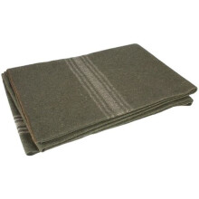 Fox Outdoor 818-15 Khaki-Striped Olive Drab Blanket