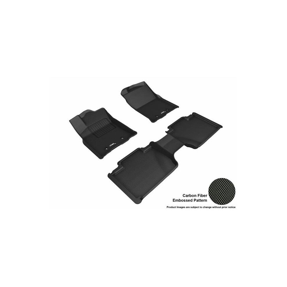 3D Maxpider L1ty24901509 Toyota Tacoma Access Cab F1 Floor Liner With Seats For 2018 To 2019 Kagu R1 & R2 - Black 190204044594