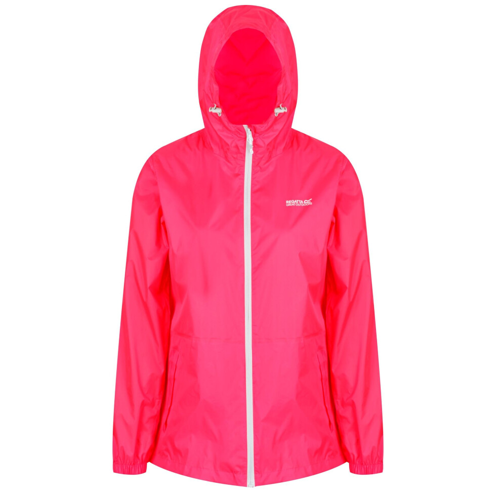 (12 UK, Neon Pink) Regatta Womens/Ladies Pk It Jkt III Waterproof Hooded Jacket