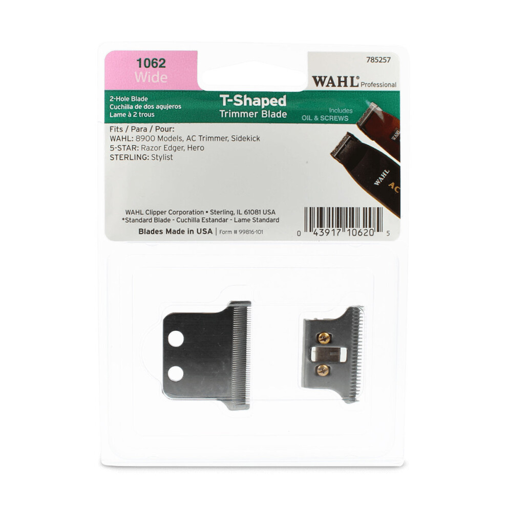 Wahl 1062 Wide T-Shaped Trimmer Blade Set