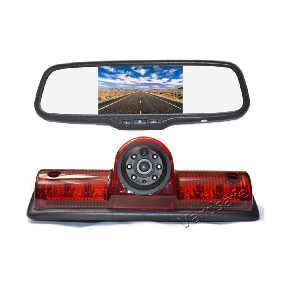 Vardsafe Brake Rear View Backup Camera Mirror Monitor Kit For Nissan Nv 1500 2500 3500 Light 8414763633788