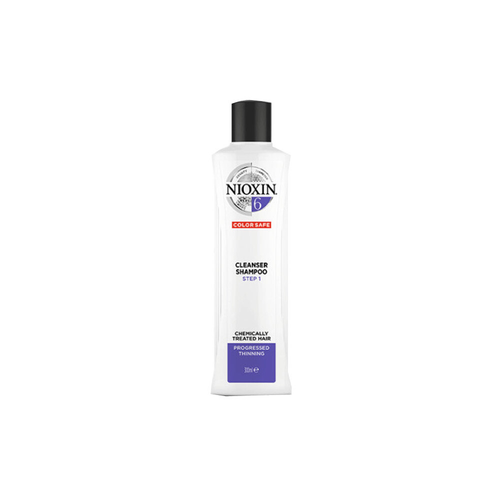 Nioxin System 6 Cleanser Shampoo For Chemically Treated Hair With Progressed Thinning 300ml