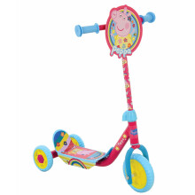 Peppa Pig Deluxe Tri Scooter MV Sports Printed Anti-Slip Footprint Adjustable Handlebar 63-69cm Ages 3 Years+ Pink