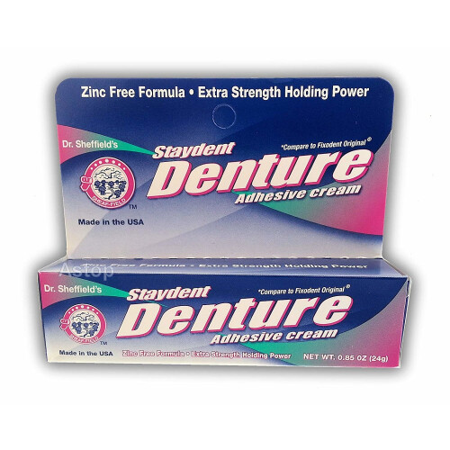 Dr Sheffield's STAYDENT, Extra Strength Denture Adhesive Cream
