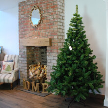 7ft Samuel Alexander Luxury Green Christmas Tree - 210 x 137cm