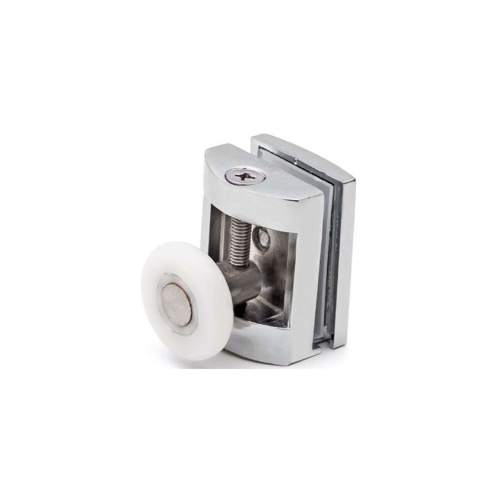 (25Mm, Single) 2 X Single Or Double Top Zinc Alloy Shower Door Rollers 23Mm Or 25Mm Wheel Diameter L070 5060363614448