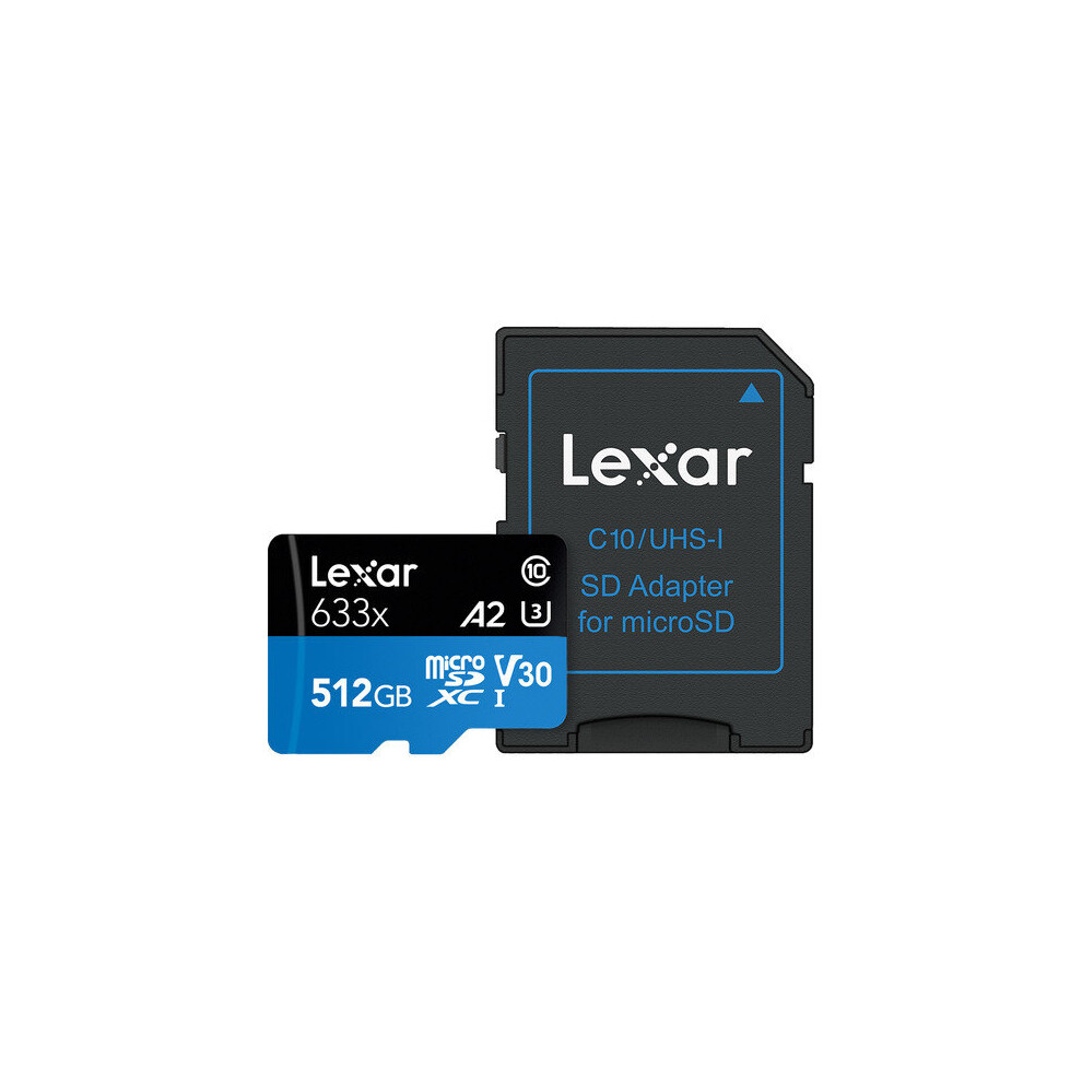 Lexar 512GB High-Performance 633x UHS-I LSDMI512BBNL633A B&H