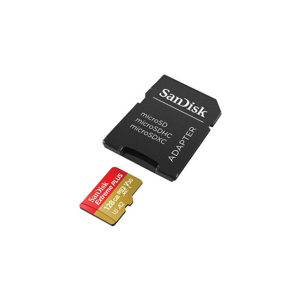 SanDisk 128GB Extreme PLUS UHS-I microSDXC SDSQXBZ-128G-ANCMA